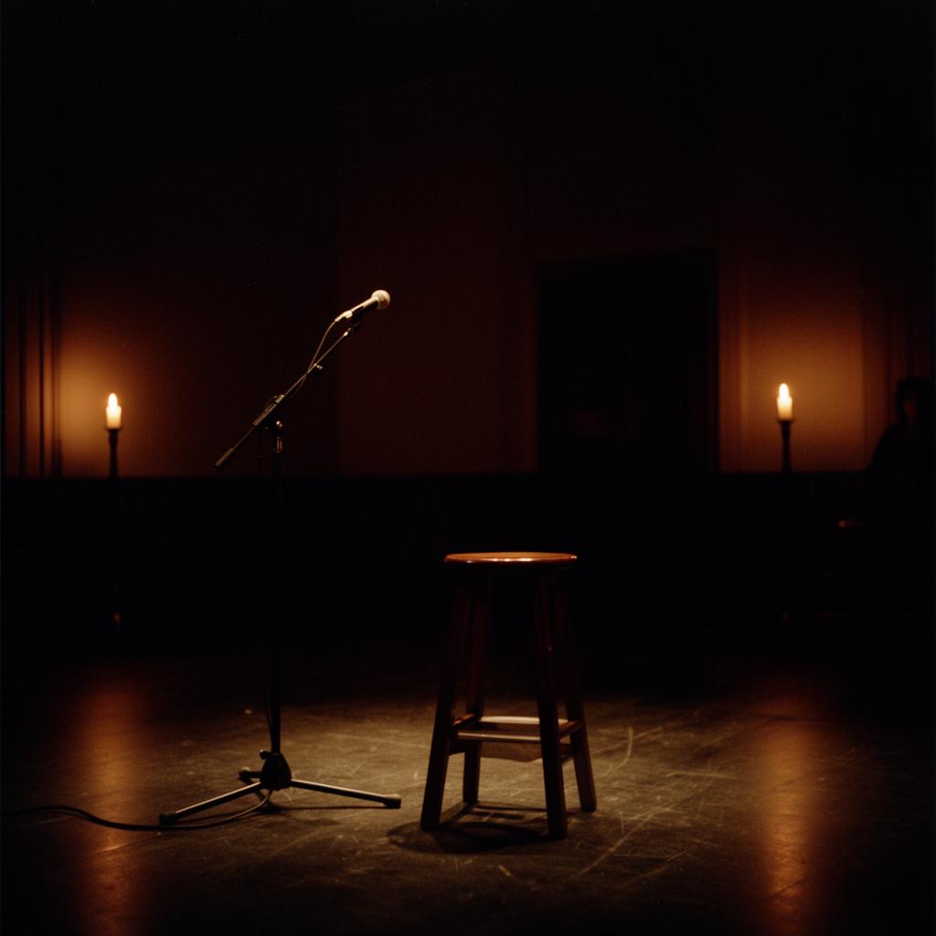 A dim stage before After Dark
